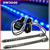 2X15 Blue LED Equalizer Car Music Rhythm Lamp / Voice Lights / Music Light Sw-3046 (^GG06)